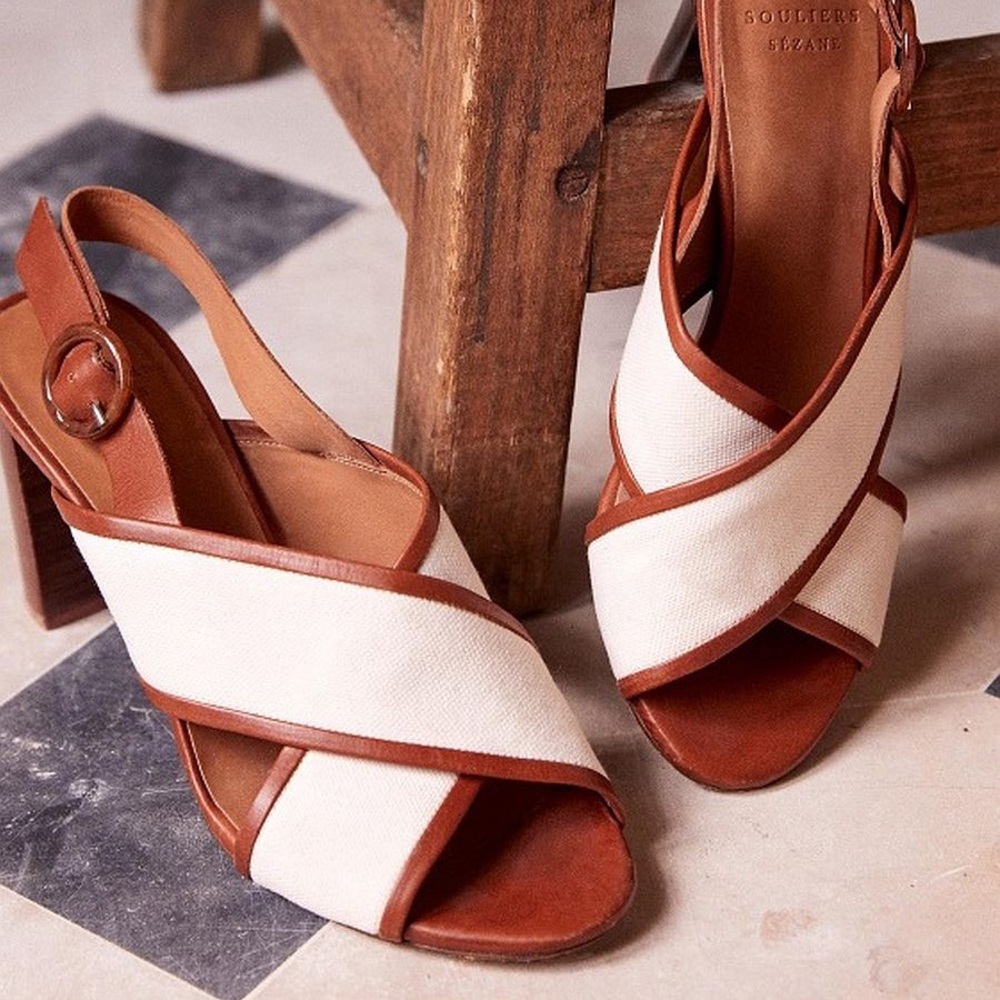 Sezane High Maude Sandals size 37 - US 6.5